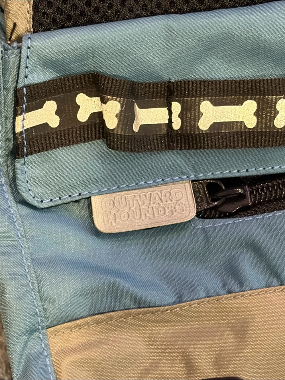 Outward Hound Cool-It Cooling Bandana Small Navy Blue Reflective Vest